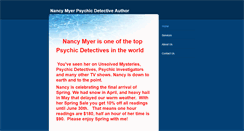 Desktop Screenshot of nancymyer-psychicdetective.com
