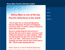 Tablet Screenshot of nancymyer-psychicdetective.com